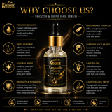 Smooth hair serum with keratin and biotin