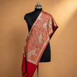 Premium Jama Nafki Tusha embroidered Kashmiri stole for women