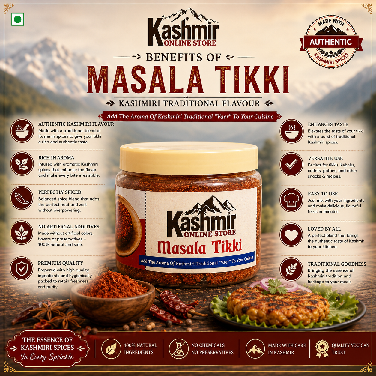 Traditional Kashmiri Ver Spice Cake