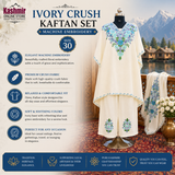 Ivory Crush Kaftan Set for Women