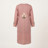 Mauve Kashmiri Aari Embroidered Long Kurti for Women