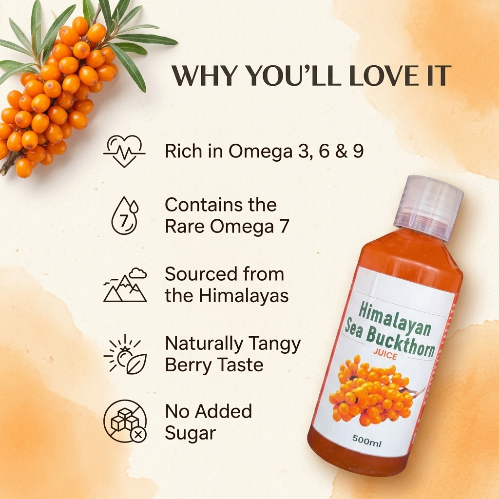Natural Sea Buckthorn Juice from Himalayas