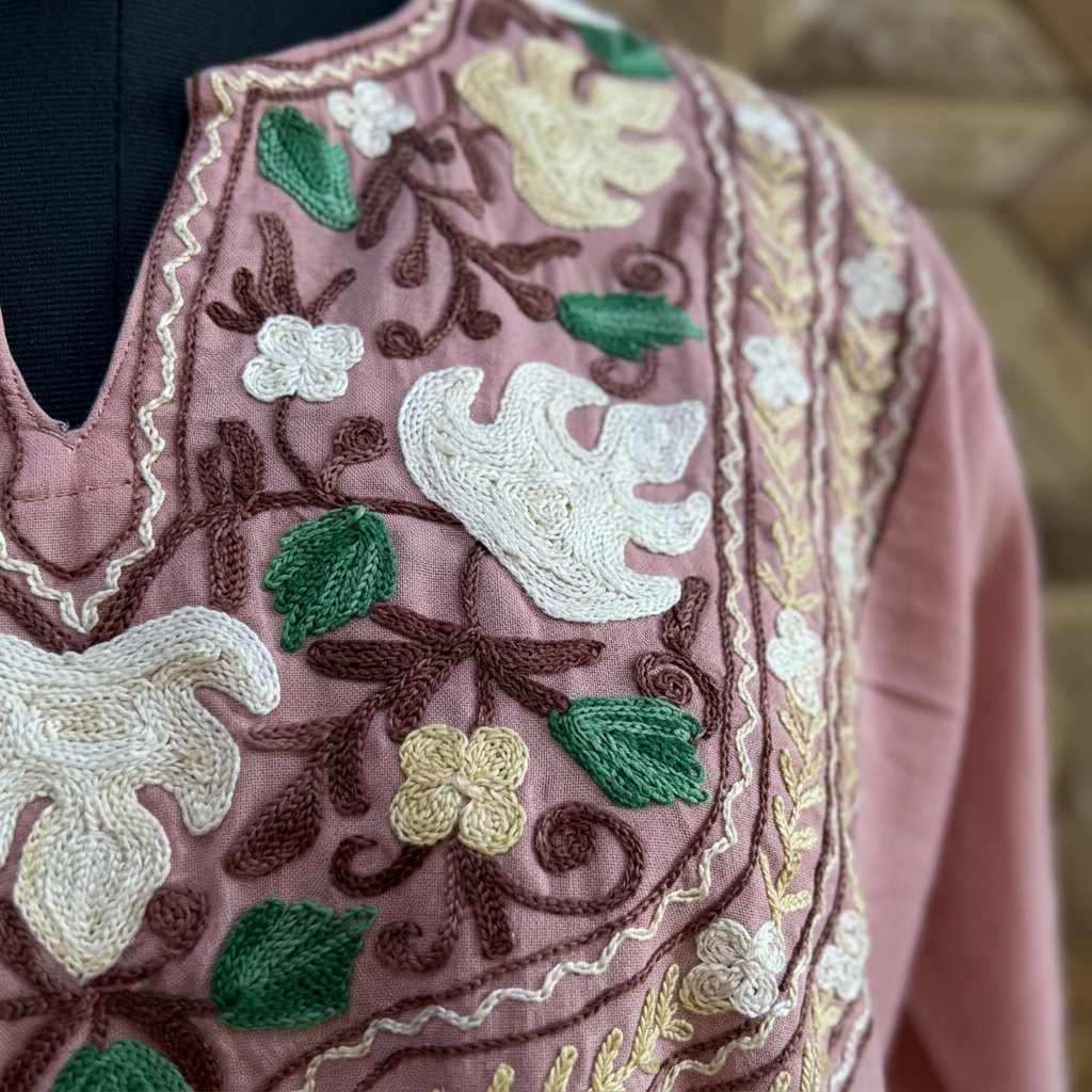 Mauve Summer Poly Cotton Long Kurti