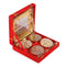 Perfect Gift With Golden Platted Small Bowl + Tray + Spoons in a Royal Red Box – Diwali Gift Box
