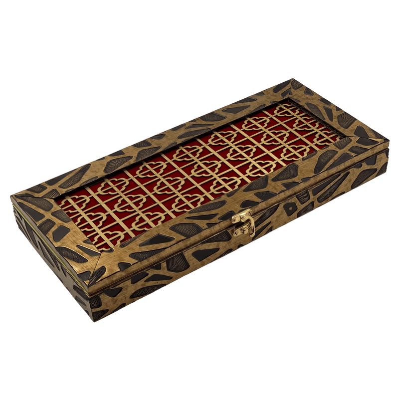 New Crystal Clear Wooden Designed Diwali Gift Box