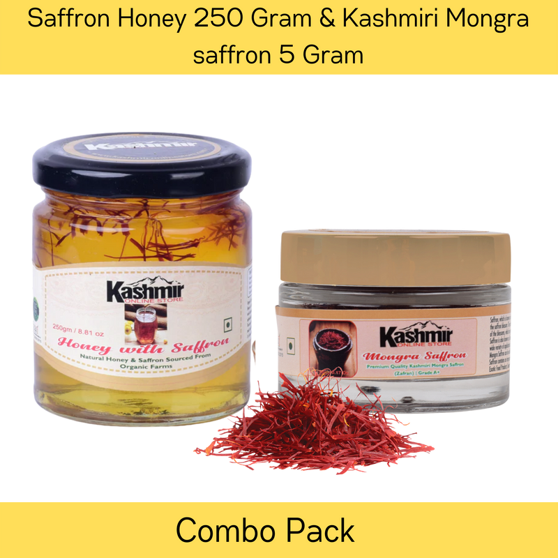 Combo Pack of Saffron Honey And Saffron